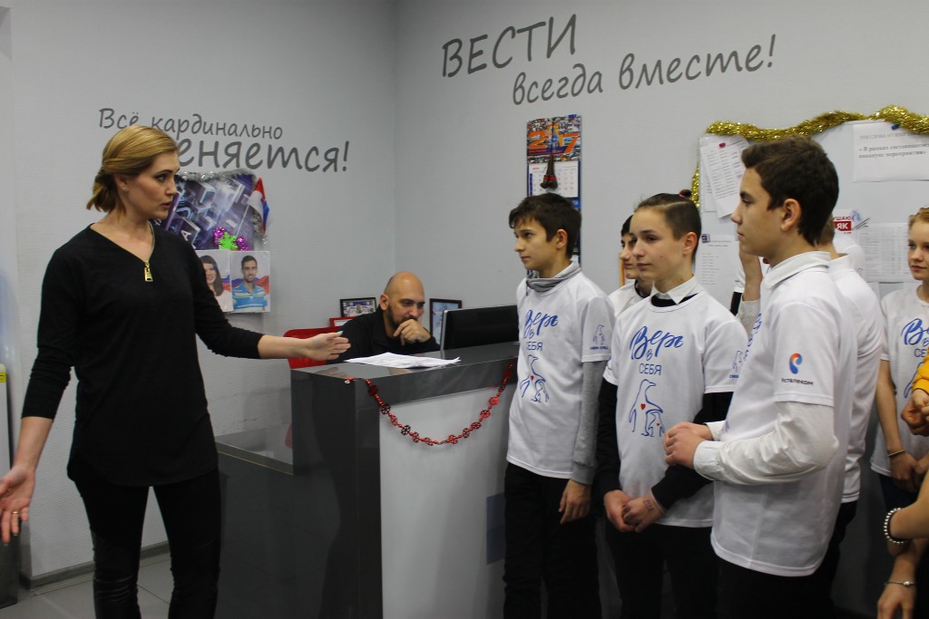 19 декабря ребята посетили филиал Всероссийской государственной телевизионной и радиовещательной компании на Кубани